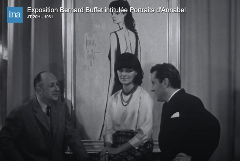 Bernard Buffet Official - INA – Exhibition of Bernard Buffet titled Portraits of Annabel (1961)