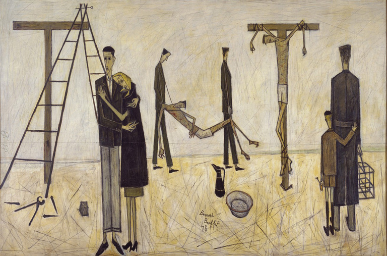 Bernard Buffet Officiel - La Déposition de Croix, 1948, 180 x 270 cm 