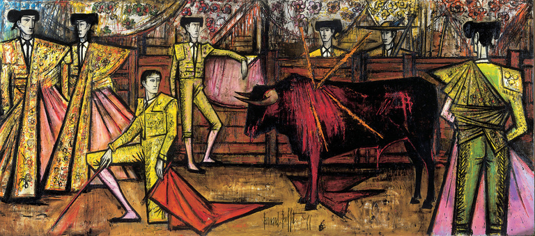 Bernard Buffet Officiel - Desplante de rodillas, 1966, 250 x 550 cm