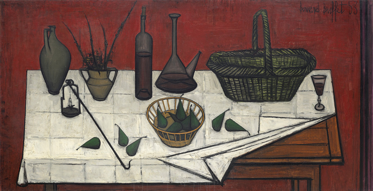 Bernard Buffet Official - Nature morte sur une table, 1953, 97 x 195 cm