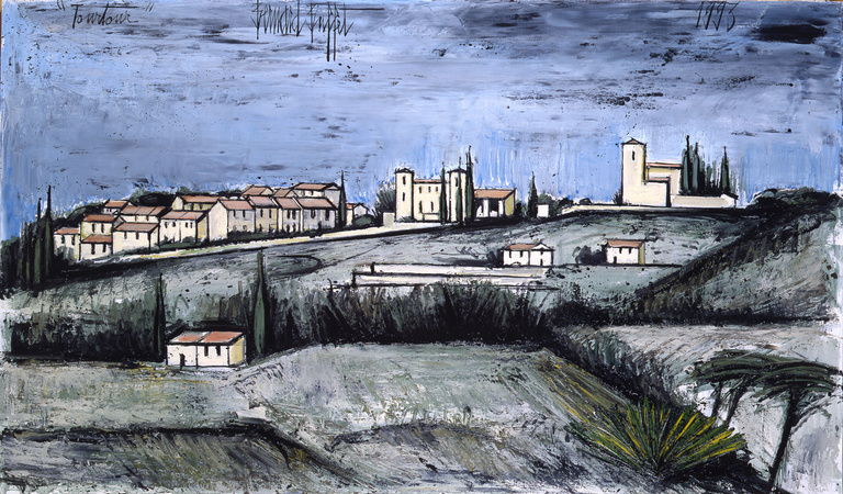 Bernard Buffet Officiel - Tourtour, 1993, 114 x 195 cm 