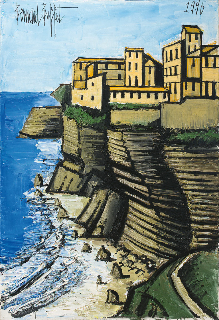 Bernard Buffet Official - L'entrée de Bonifacio, 1995, 130 x 110 cm 