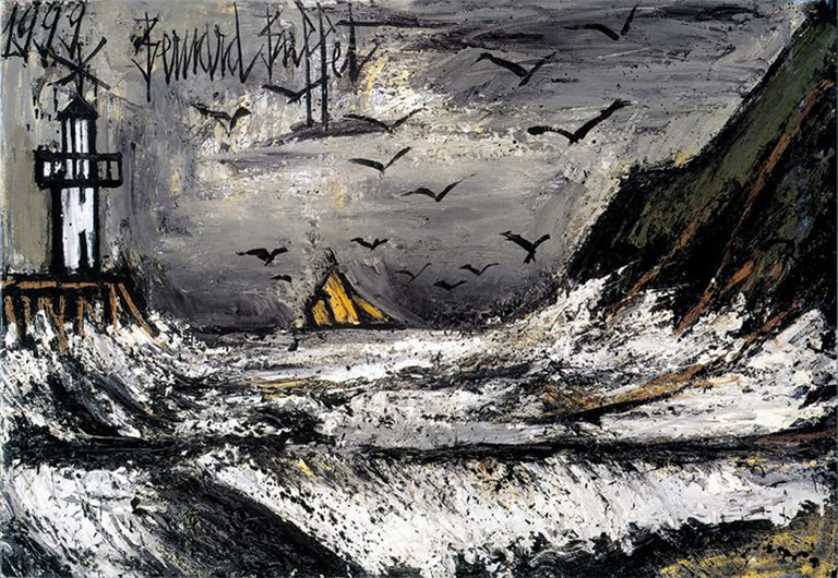 Bernard Buffet Officiel - Tempête en Bretagne, 1999, 89 x 130 cm