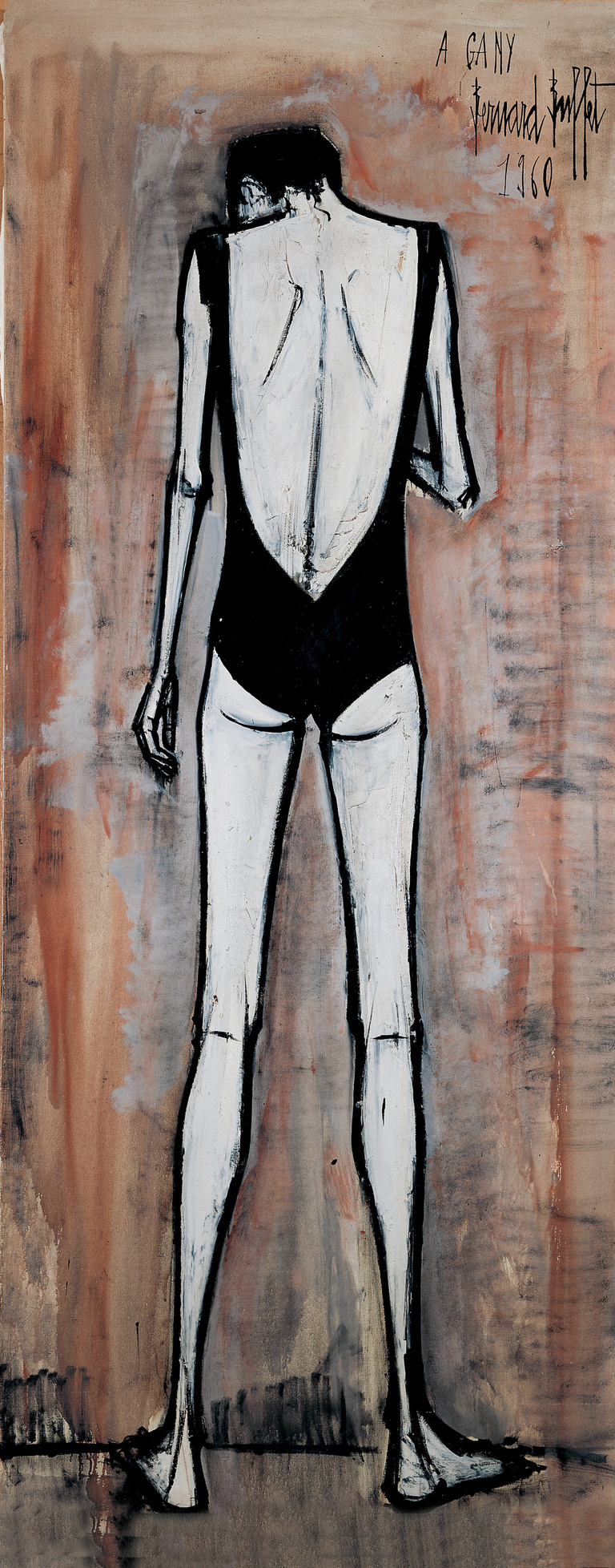 Bernard Buffet Officiel - Annabel en maillot de bain, 1960, 195 x 80 cm