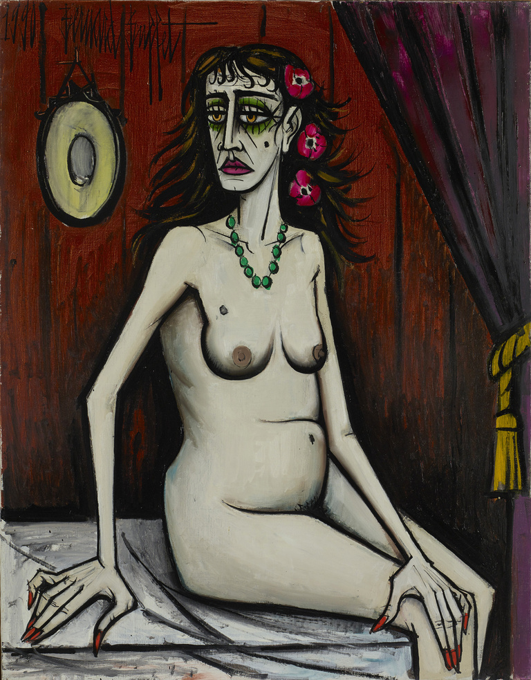 Bernard Buffet Official - Nu Maquillé, 1990, 146 x 114 cm