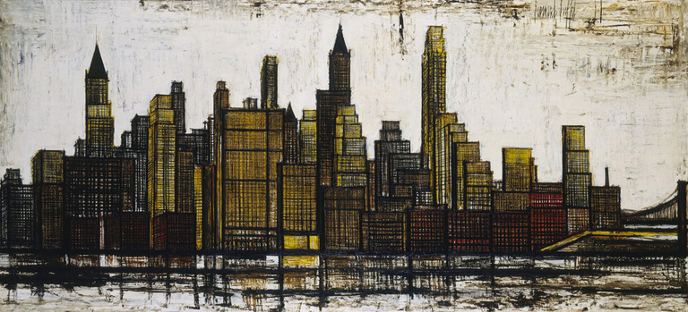 Bernard Buffet Officiel - Manhattan, 1958, 150 x 325 cm