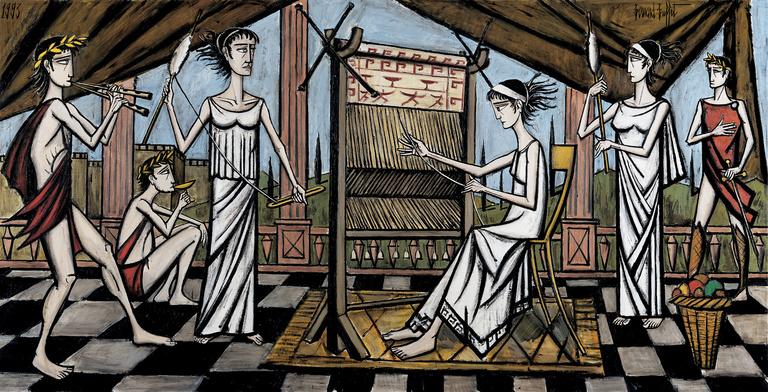 Bernard Buffet Officiel - Pénélope, 1993, 231 x 456 cm 