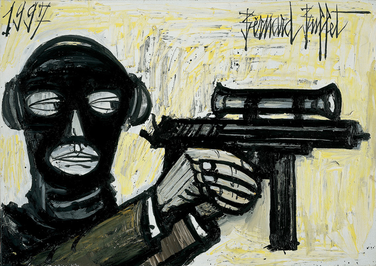 Bernard Buffet Officiel - Uzi, 1997, 65 x 92 cm