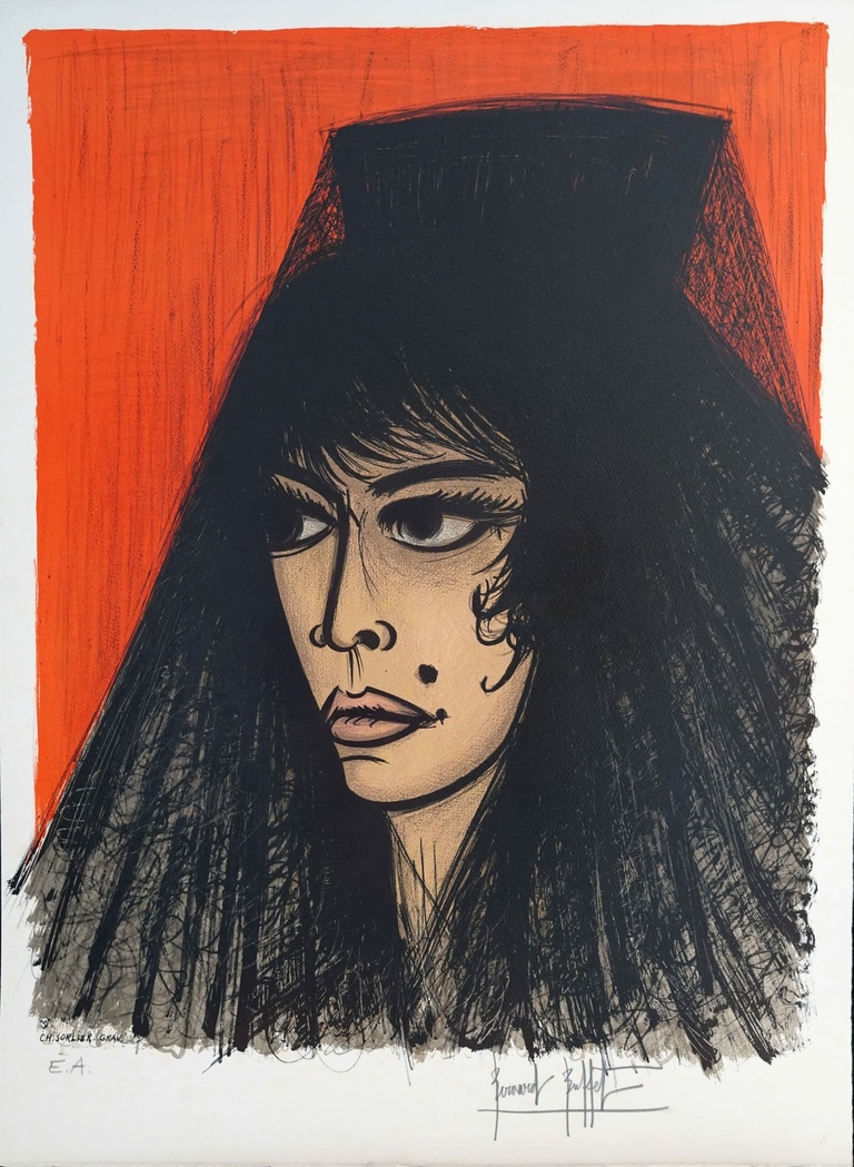 Bernard Buffet Official - Carmen,1981, 58 x 76cm